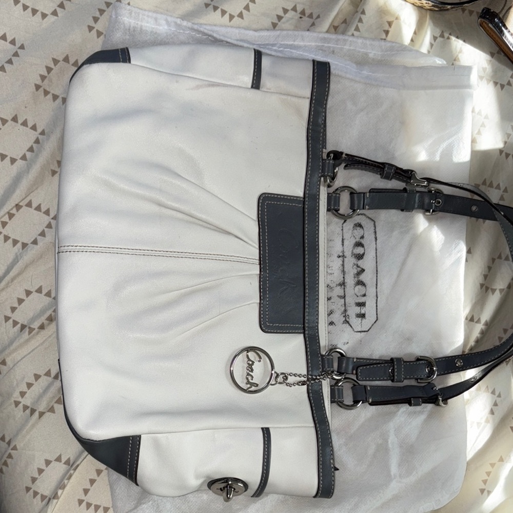 Coach White and Gray Women's Bag